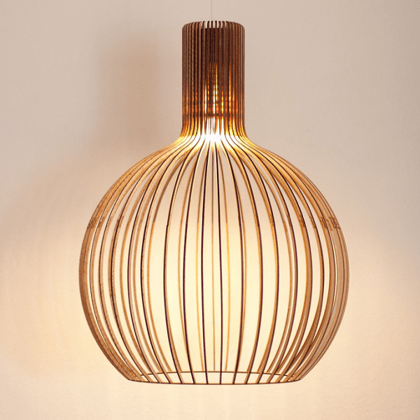 Wooden lamp shade - Art deco lamps - Laser cut light store - AVARITIA L20